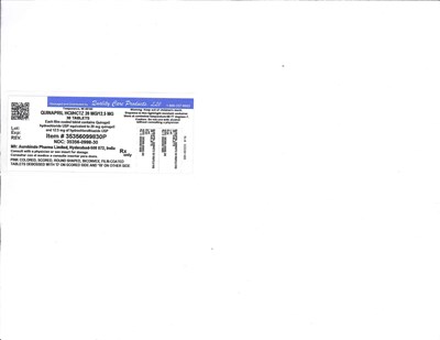 QuinaprilHClHCTZ20mg12 5mgAurobindo.jpg Image of Label - QuinaprilHClHCTZ20mg12 5mgAurobindo